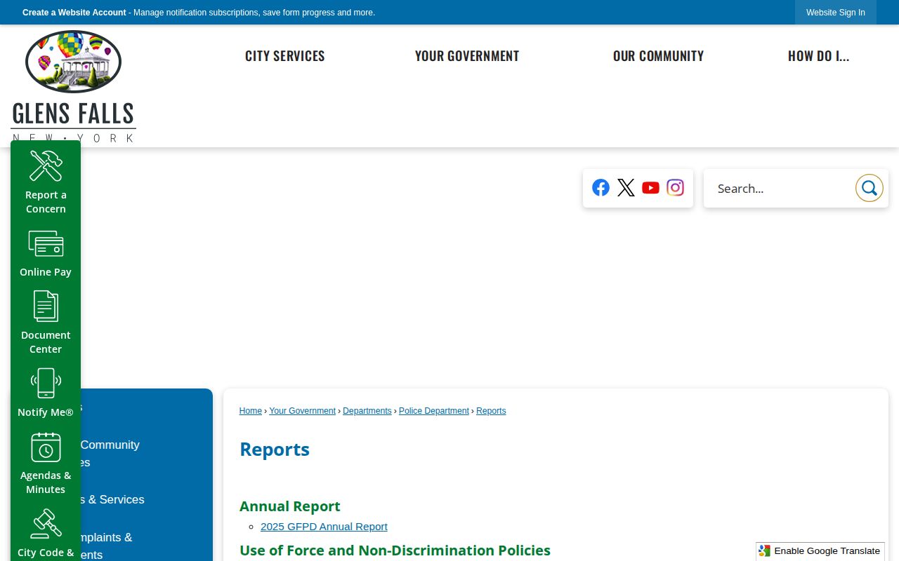 Warren County Glens Falls Police arrest-record reports source