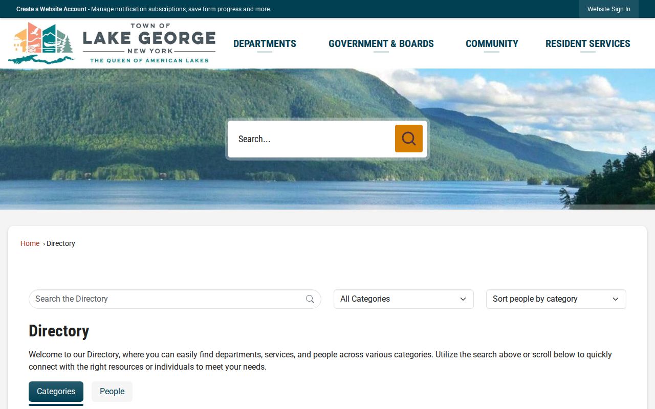 Warren County Lake George town Sheriff arrest-record contact directory